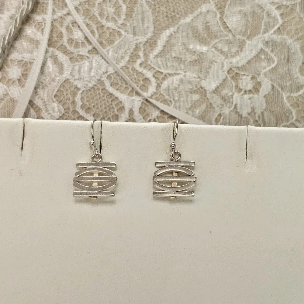 Heather Murray 925 Silver Garden Gate Earrings - Picture 2 of 11